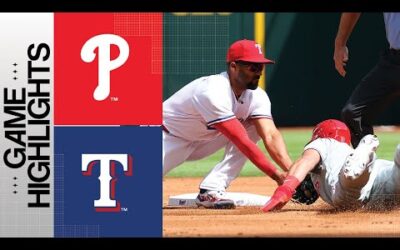 Phillies vs. Rangers Game Highlights (4/1/23) | MLB Highlights