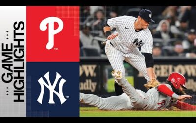 Phillies vs. Yankees Game Highlights (4/3/23) | MLB Highlights