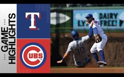 Ranger vs. Cubs Game Highlights (4/8/23) | MLB Highlights