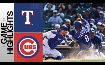 Rangers vs. Cubs Game Highlights (4/9/23) | MLB Highlights