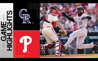 Rockies vs. Phillies Game Highlights (4/22/23) | MLB Highlights