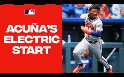 Ronald Acuña Jr. has been INCREDIBLE so far! (Leads NL in hits, runs scored, and steals!)