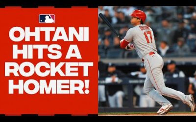 SHOTIME in the Bronx! Shohei Ohtani SMASHES a baseball for the Angels in the first inning!