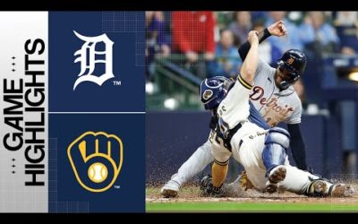 Tigers vs. Brewers Game Highlights (4/24/23) | MLB Highlights