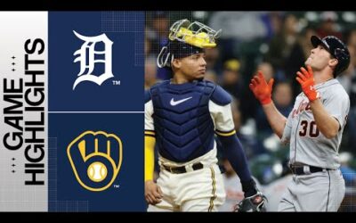 Tigers vs. Brewers Game Highlights (4/25/23) | MLB Highlights