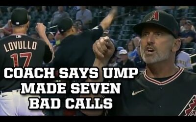 Torey Lovullo counted the umpire’s missed calls, a breakdown