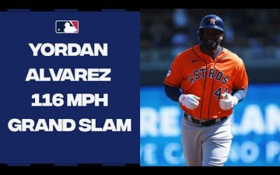 Yordan Alvarez! 116-mph, game-tying GRAND SLAM!