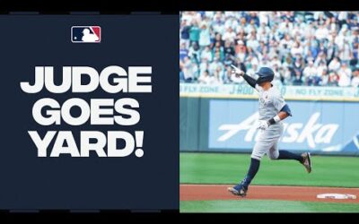 Aaron Judge blasts a LASER home run in Seattle!