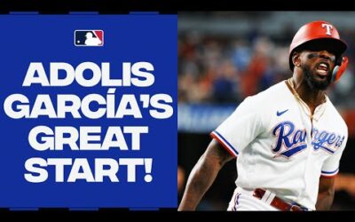 Adolis García is a STUD! His INCREDIBLE start is powering the Rangers to first place in the AL West!