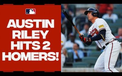 Austin Riley DEMOLISHES TWO home runs in nearly the IDENTICAL spot!