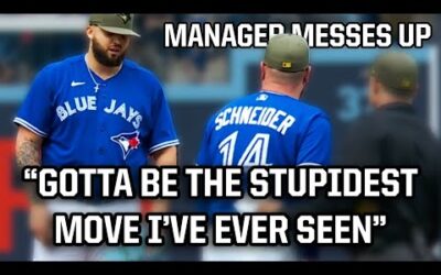 Blue Jays manager messes up and has to remove starting pitcher, a breakdown