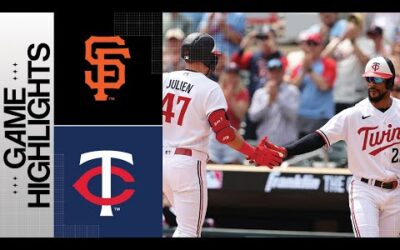 Giants vs. Twins Game Highlights (5/24/23) | MLB Highlights