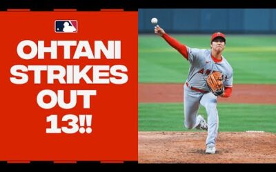 Have a day, Shohei! Shohei Ohtani ties his career high with 13 strikeouts!