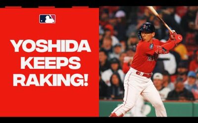 HE’S ON FIRE! Masataka Yoshida extends his hit streak to 12 games with a dinger!