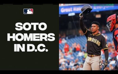 Juan Soto gets a standing ovation, slams a homer in return to D.C!