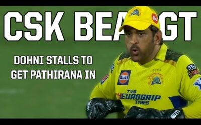 MS Dhoni strategically stalls and CSK beat GT, a breakdown