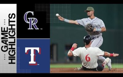 Rockies vs. Rangers Game Highlights (5/19/23) | MLB Highlights