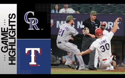 Rockies vs. Rangers Game Highlights (5/20/23) | MLB Highlights