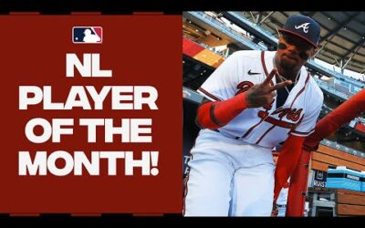 Ronald Acuña Jr. cannot be SLOWED down! Wins NL Player of the Month for April!