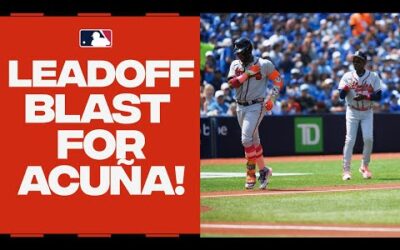 Ronald Acuña Jr. DESTROYS a leadoff homer for the Braves!