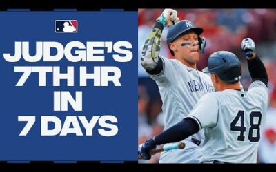 SEVEN HOMERS in SEVEN DAYS for Aaron Judge