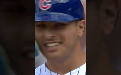 Soaking it all in! Cubs top 1B prospect Matt Mervis mashes an RBI single for his 1st career hit.