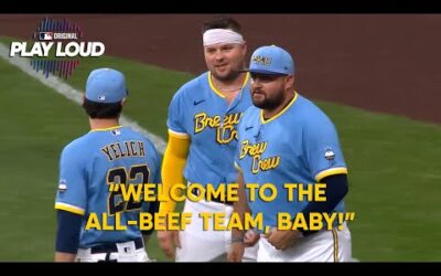 The big boys mic’d up on Play Loud!! Brewers’ Rowdy Tellez, Royals’ Vinnie Pasquantino crack us up