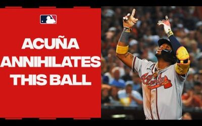 464 feet! Ronald Acuña Jr. ANNIHILATES this baseball!