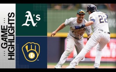 A’s vs. Brewers Game Highlights (6/10/23) | MLB Highlights