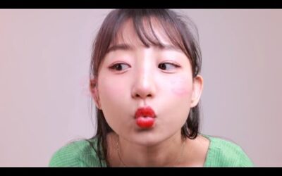 [ASMR]💄립스틱으로 낙서하고 뽀뽀하기💋나의 뽀뽀를 받아랏