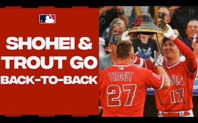 BACK-TO-BACK JACKS from Shohei and Mike Trout! | 大谷翔平ハイライト