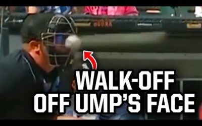 Game ends with fastball off umpire’s face, a breakdown