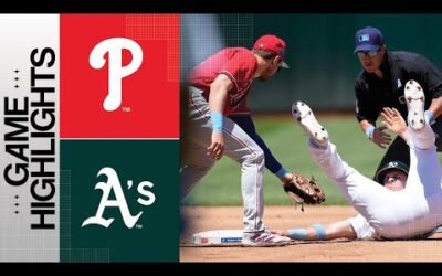 Phillies vs. A’s Game Highlights (6/18/23) | MLB Highlights