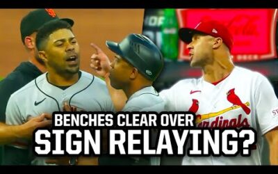 Pitcher tells runner to keep relaying signs, a breakdown