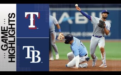 Rangers vs. Rays Game Highlights (6/11/23) | MLB Highlight