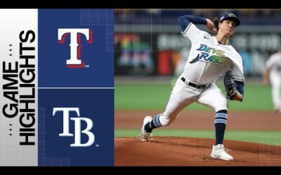 Rangers vs. Rays Game Highlights (6/9/23) | MLB Highlight