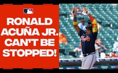 Ronald Acuña Jr. is UNSTOPPABLE!! He BLASTS his second homer of the DAY!