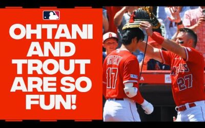 Shohei Ohtani and Mike Trout DESTROY baseballs! They’ve homered in the SAME GAME FIVE TIMES in 2023!