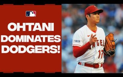 Shohei Ohtani strikes out TWELVE in first EVER outing vs. the crosstown rival Dodgers!! | 大谷翔平ハイライト