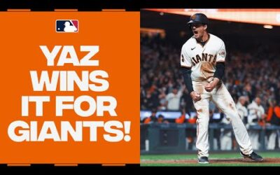 SPLASH!! Mike Yastrzemski DEMOLISHES a walk-off home run into the San Francisco Bay!