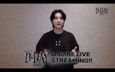 SUGA | Agust D TOUR ‘D-DAY’ in SEOUL Online Live Streaming Announcement