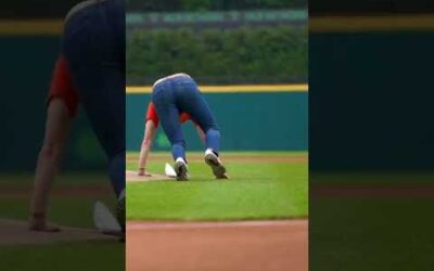 This first pitch didn’t go as planned. 😅