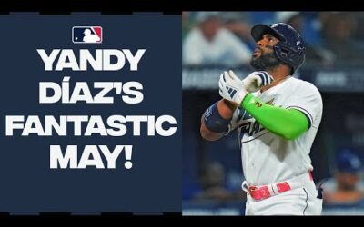 Yandy Díaz is DOMINATING! He hit five homers and had fourteen RBI in the month of May!