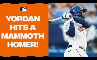 Yordan Alvarez OBLITERATES this baseball! 452 feet!!