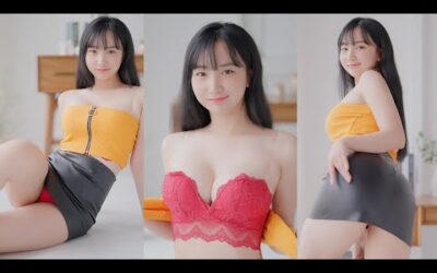 (4K 세로룩북) Ai 실사 룩북 💛 란제리 여친룩 데이트룩 룩북 lingerie try on 언더웨어 룩북 직캠 bikini Underwear LOOKBOOK 꽃송 룩북