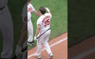 Adley Rutschman hits off his dad at the Home Run Derby! Baseball is so special! 🧡🧡