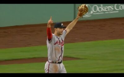 An EXTREMELY UNCONVENTIONAL TRIPLE PLAY!! Braves pull off WILD triple play on the Red Sox!