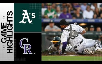 A’s vs. Rockies Game Highlights (7/28/23) | MLB Highlights