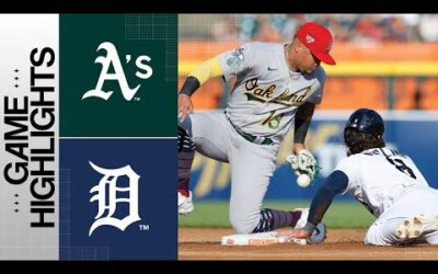 A’s vs. Tigers Game Highlights (7/4/23) | MLB Highlights