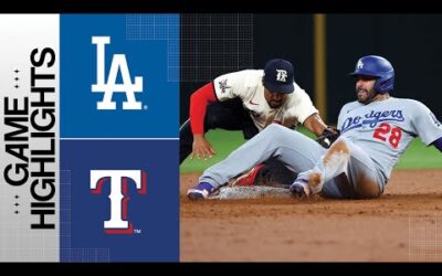 Dodgers vs. Rangers Game Highlights (7/21/23) | MLB Highlights